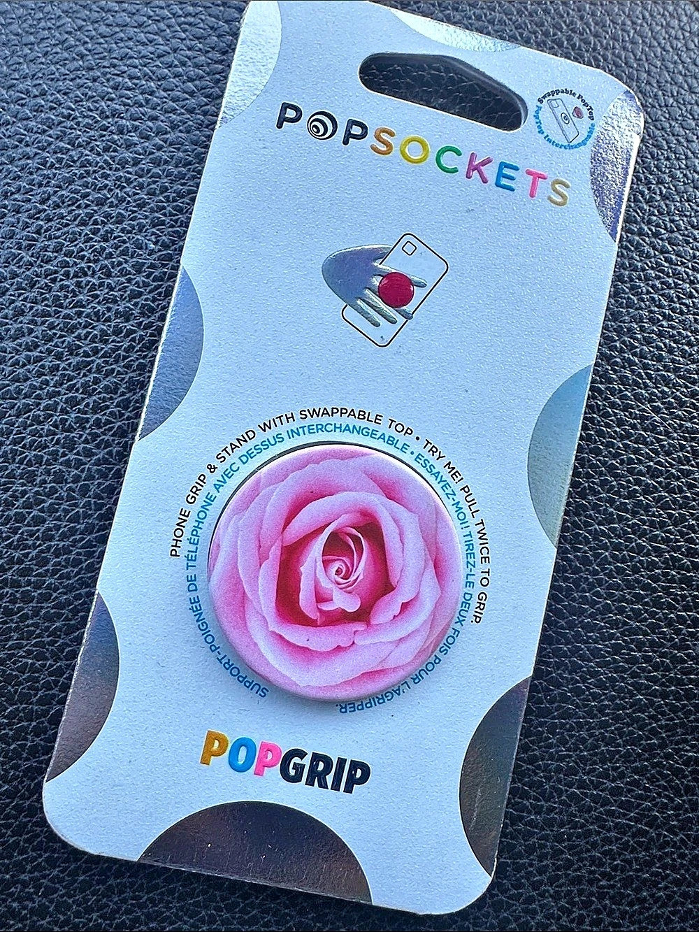 PopSockets shabby cottage Rose PopGrip Pink flower cell phone grip stand lovesha